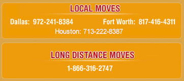Moving Company in Dallas, Moving Company in Houston, Moving Company in Fort Worth